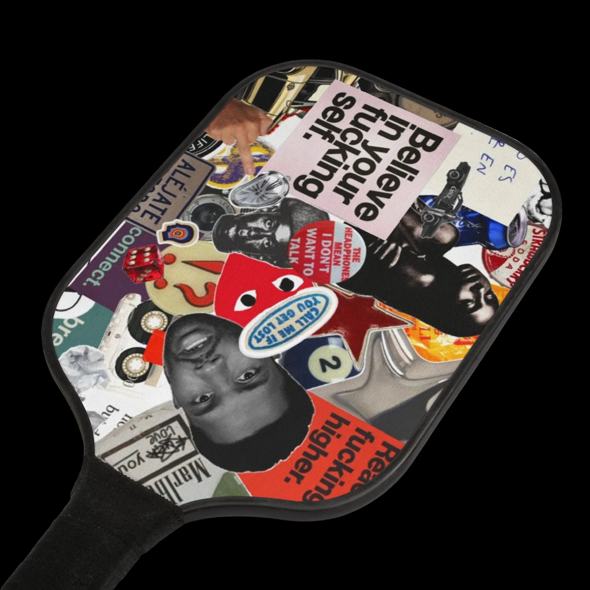 Frank Ocean Collage Graphic Pickleball Kit with Two Paddles & Balls