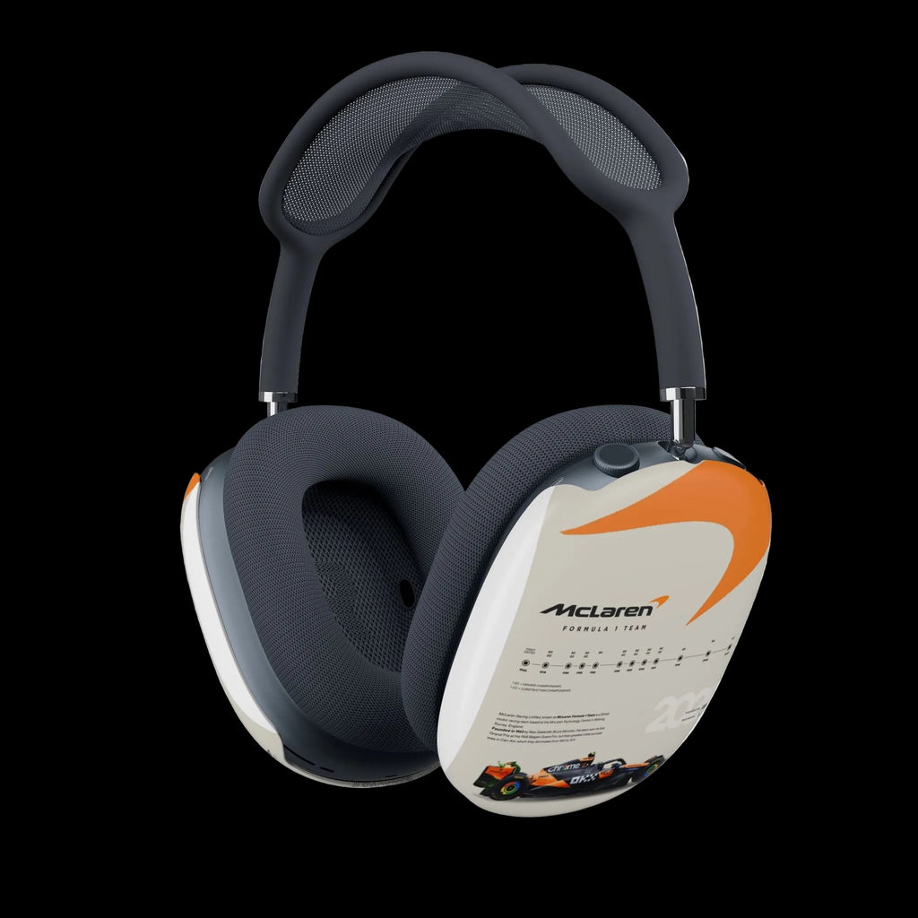 McLaren Racing AirPods Max Case — Orange Swoosh Formula 1 Design