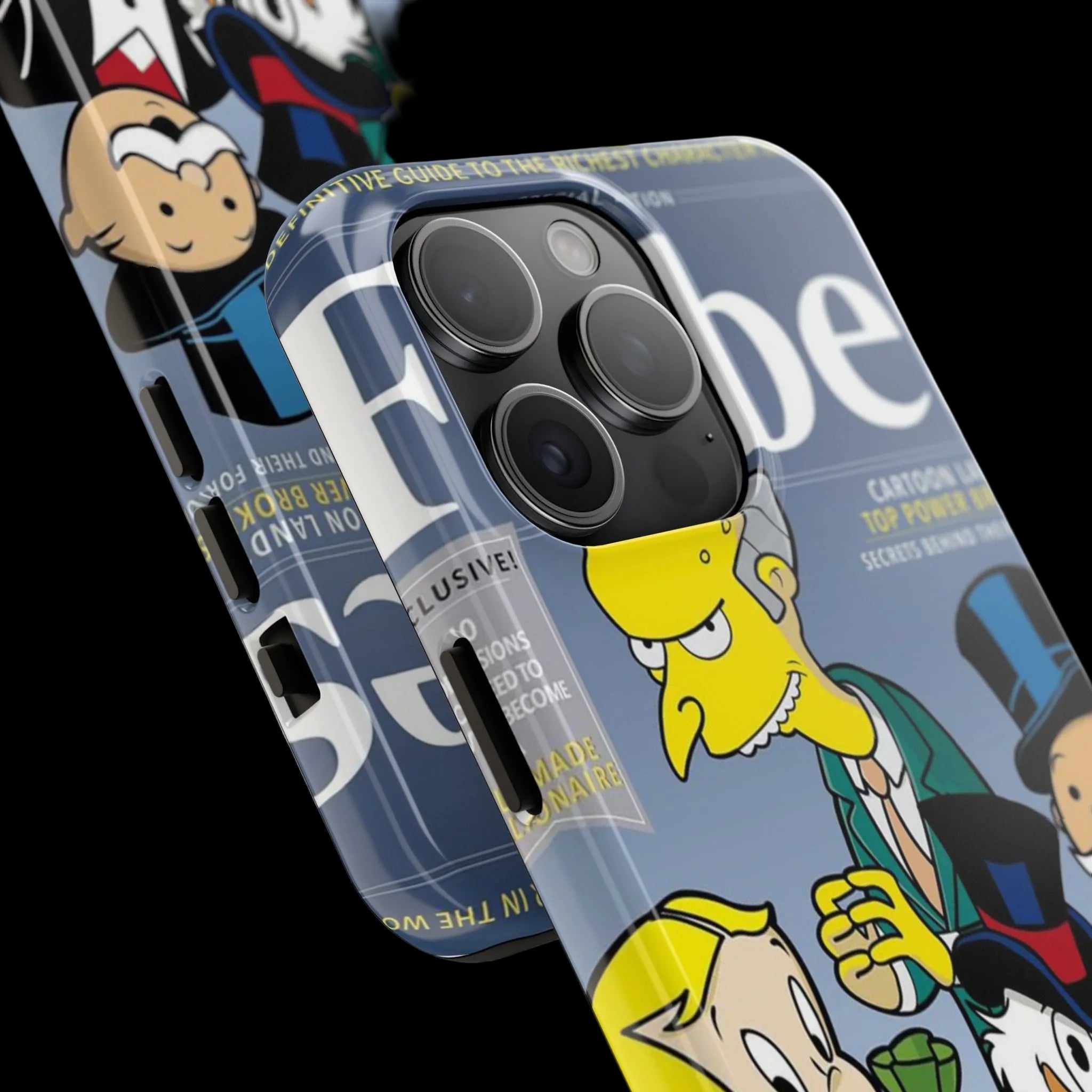 Tough Phone Case — Cartoon Millionaire Magazine Design