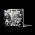 Collage Art Matte MacBook Case — Black & White Music + Streetwear Design