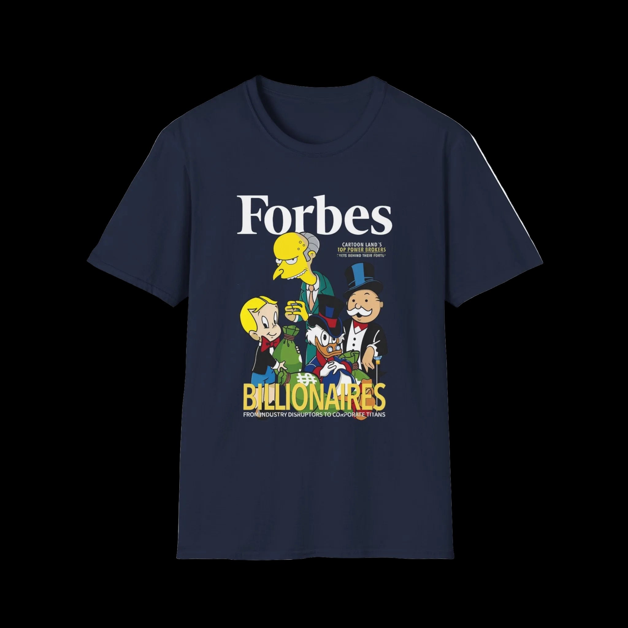 T-Shirt — 'Billionaires' Cartoon Parody Graphic Tee