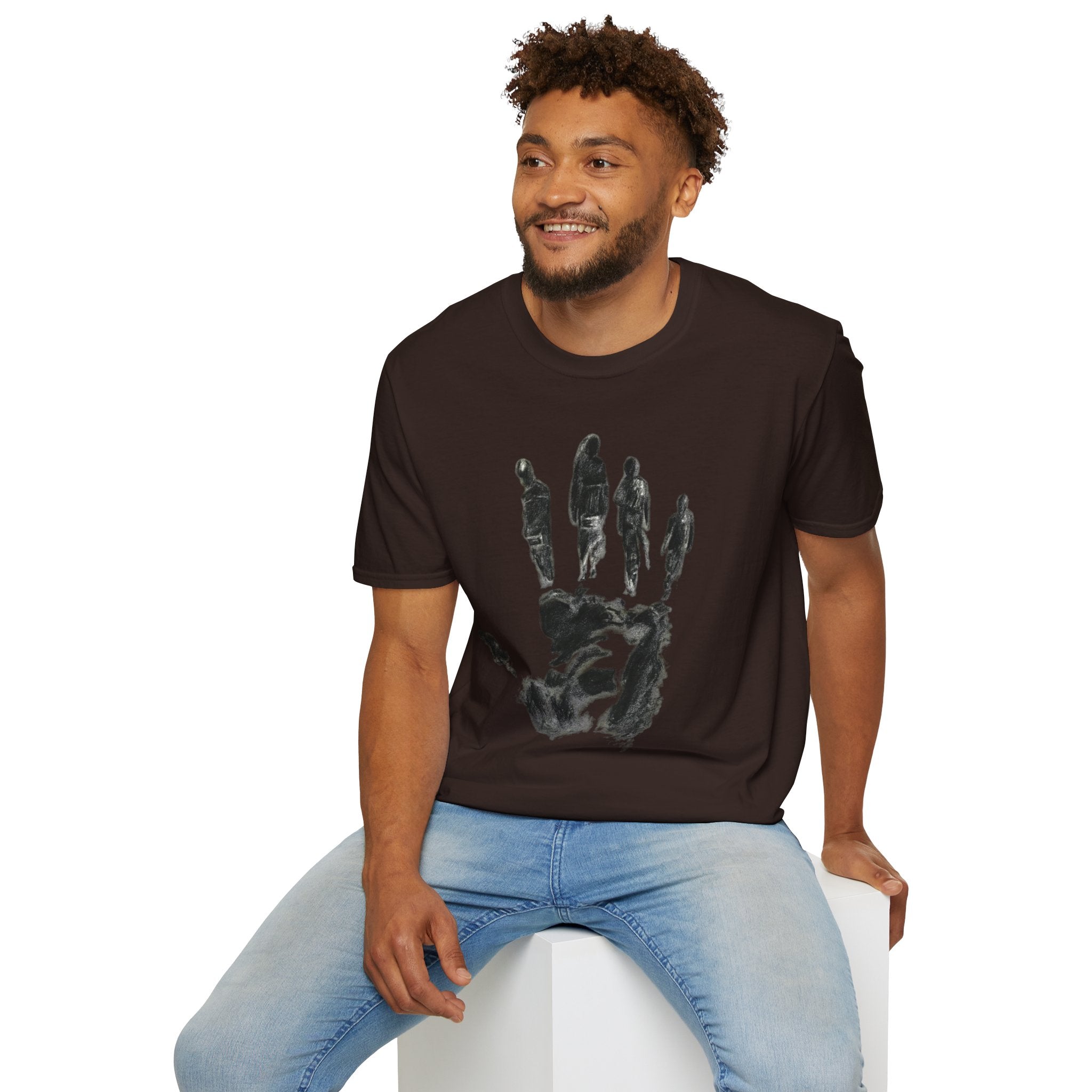 Abstract Handprint Silhouette T-Shirt
