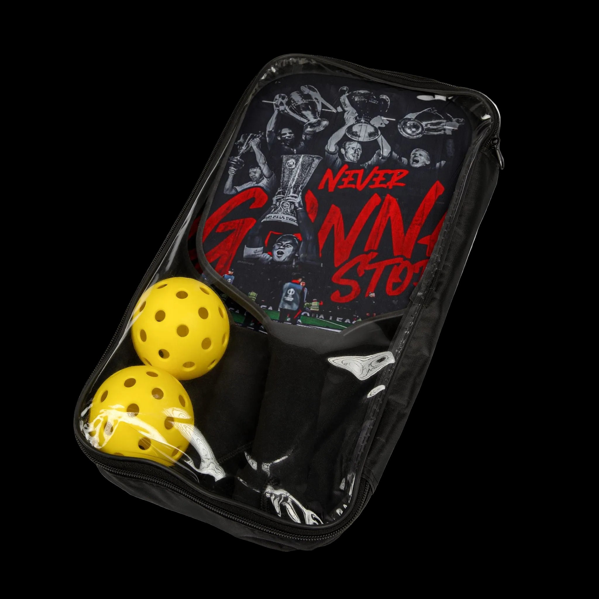 Manchester United 'Never Gonna Stop' Graphic Pickleball Kit (2 Paddles + 2 Balls)
