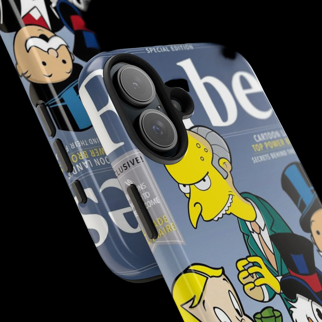Tough Phone Case — Cartoon Millionaire Magazine Design