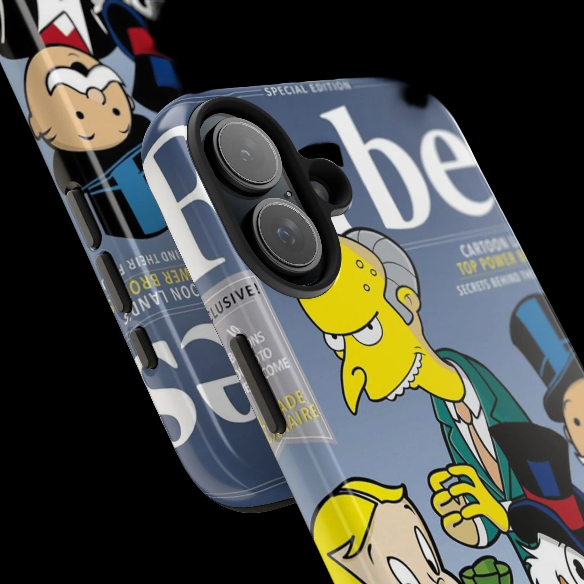 Tough Phone Case — Cartoon Millionaire Magazine Design