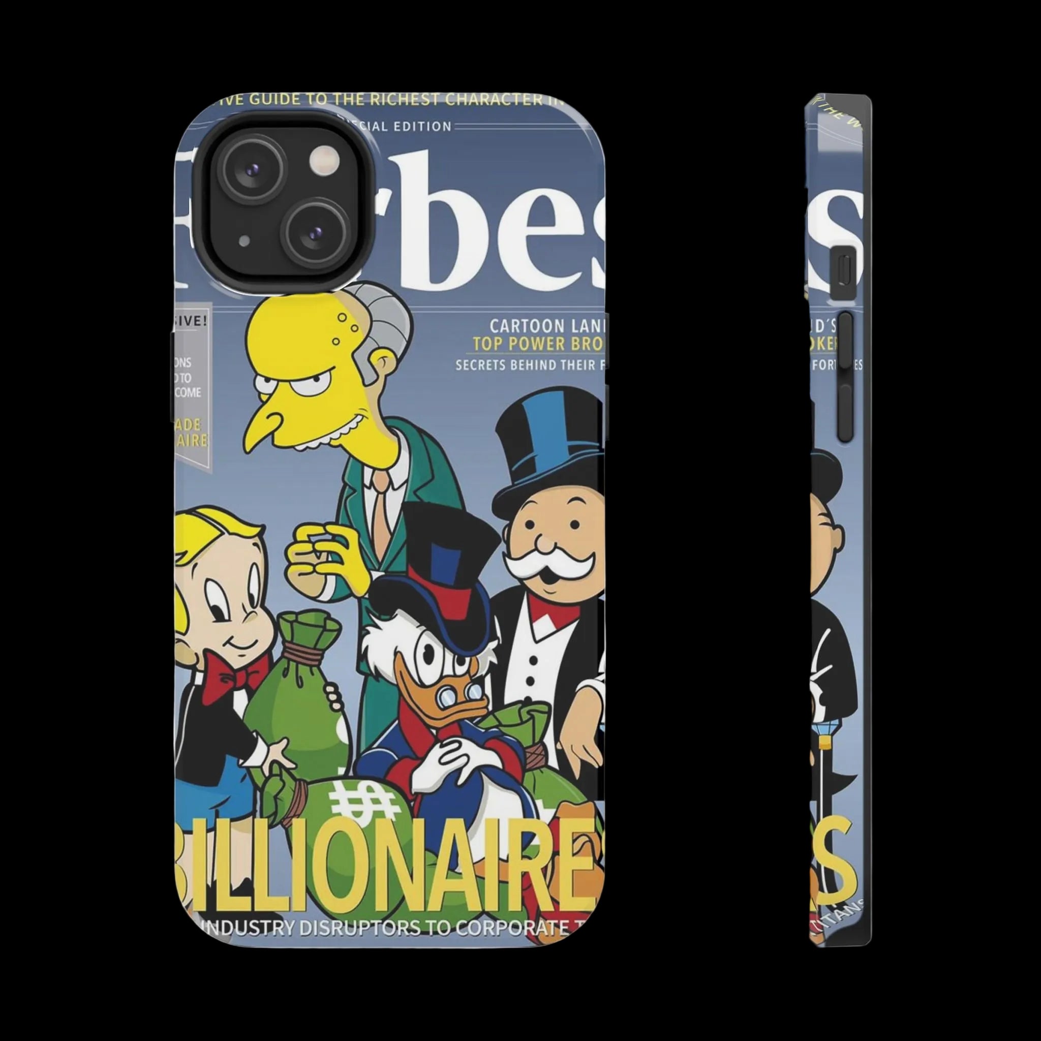 Tough Phone Case — Cartoon Millionaire Magazine Design