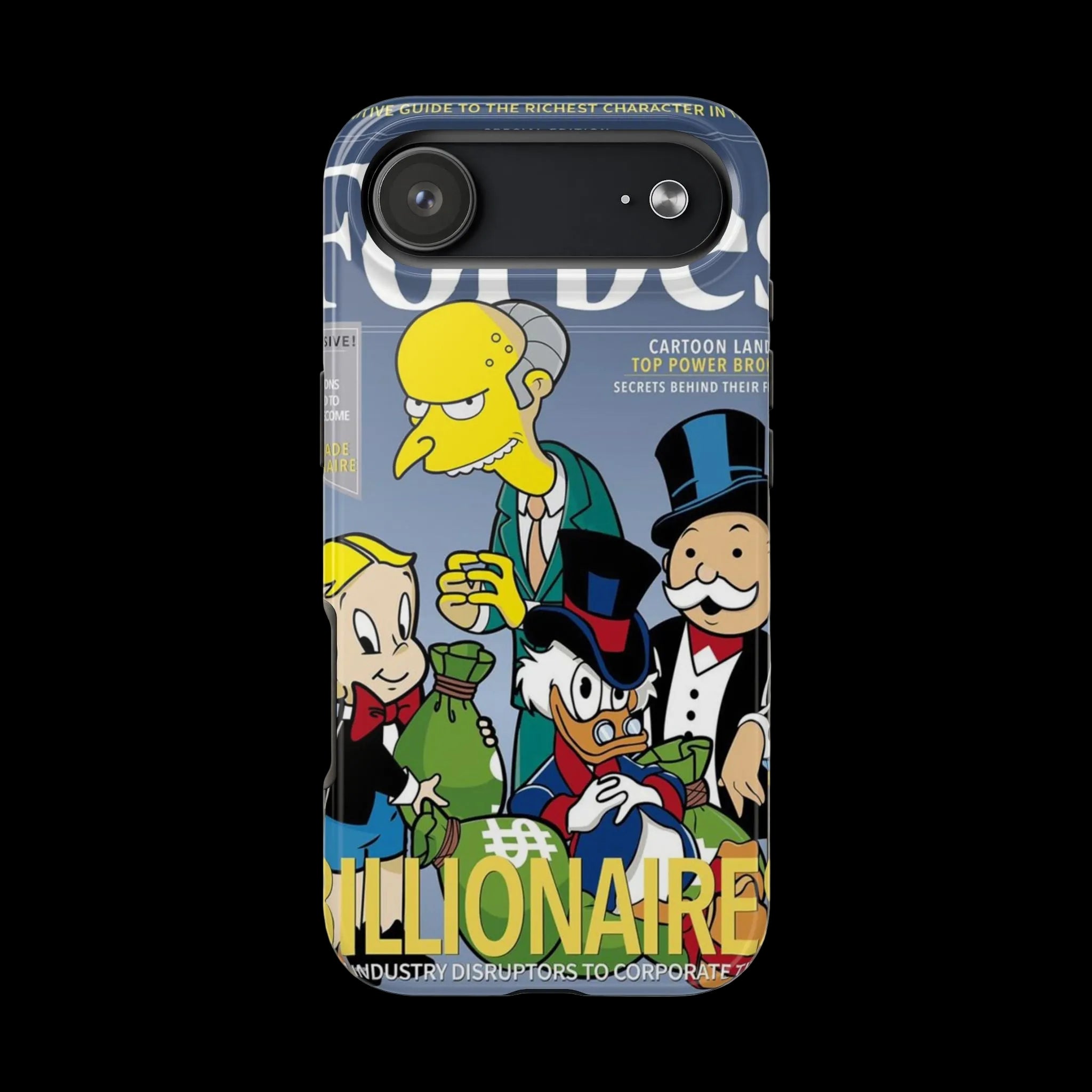 Tough Phone Case — Cartoon Millionaire Magazine Design