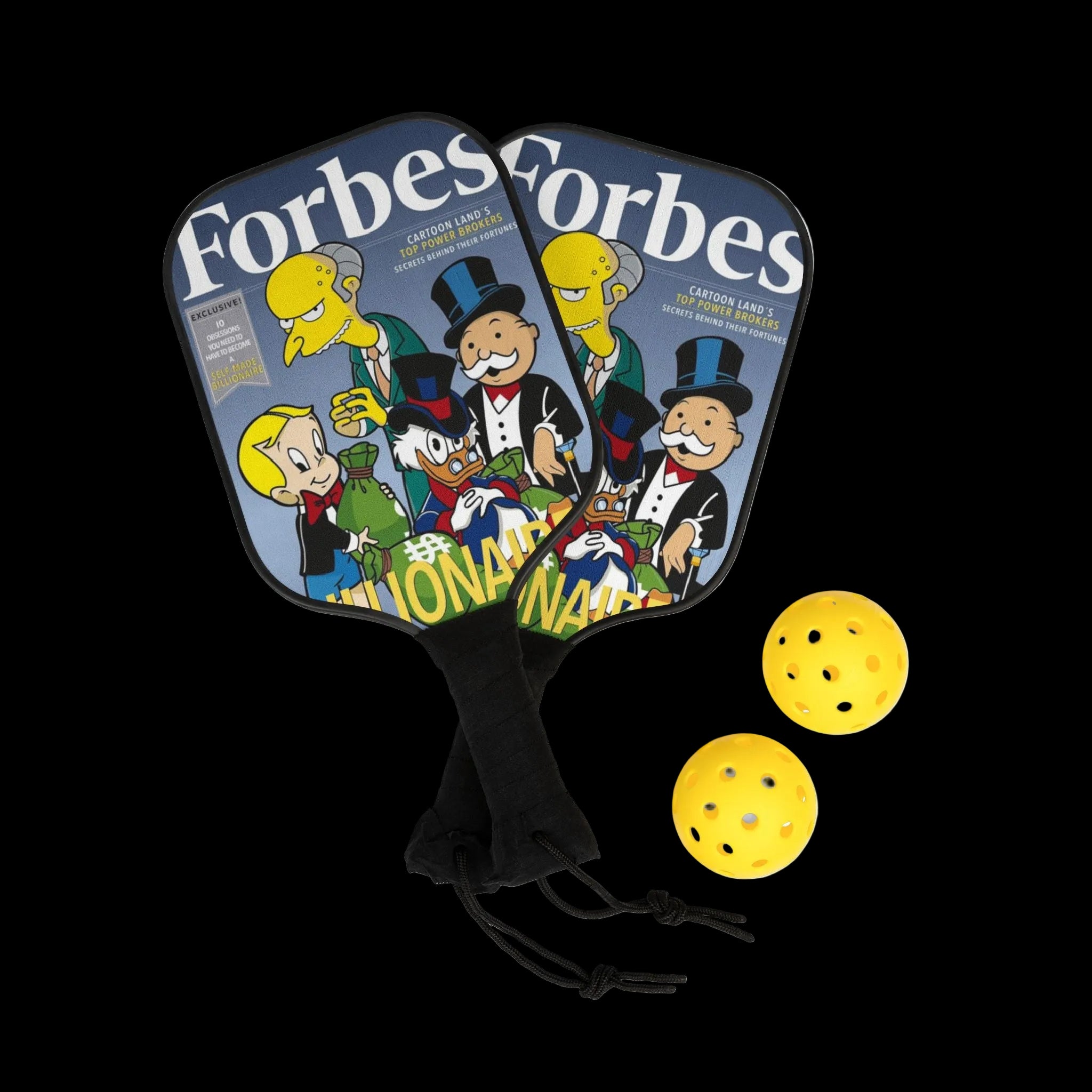 Forbes Monopoly Cover Pickleball Paddle Set