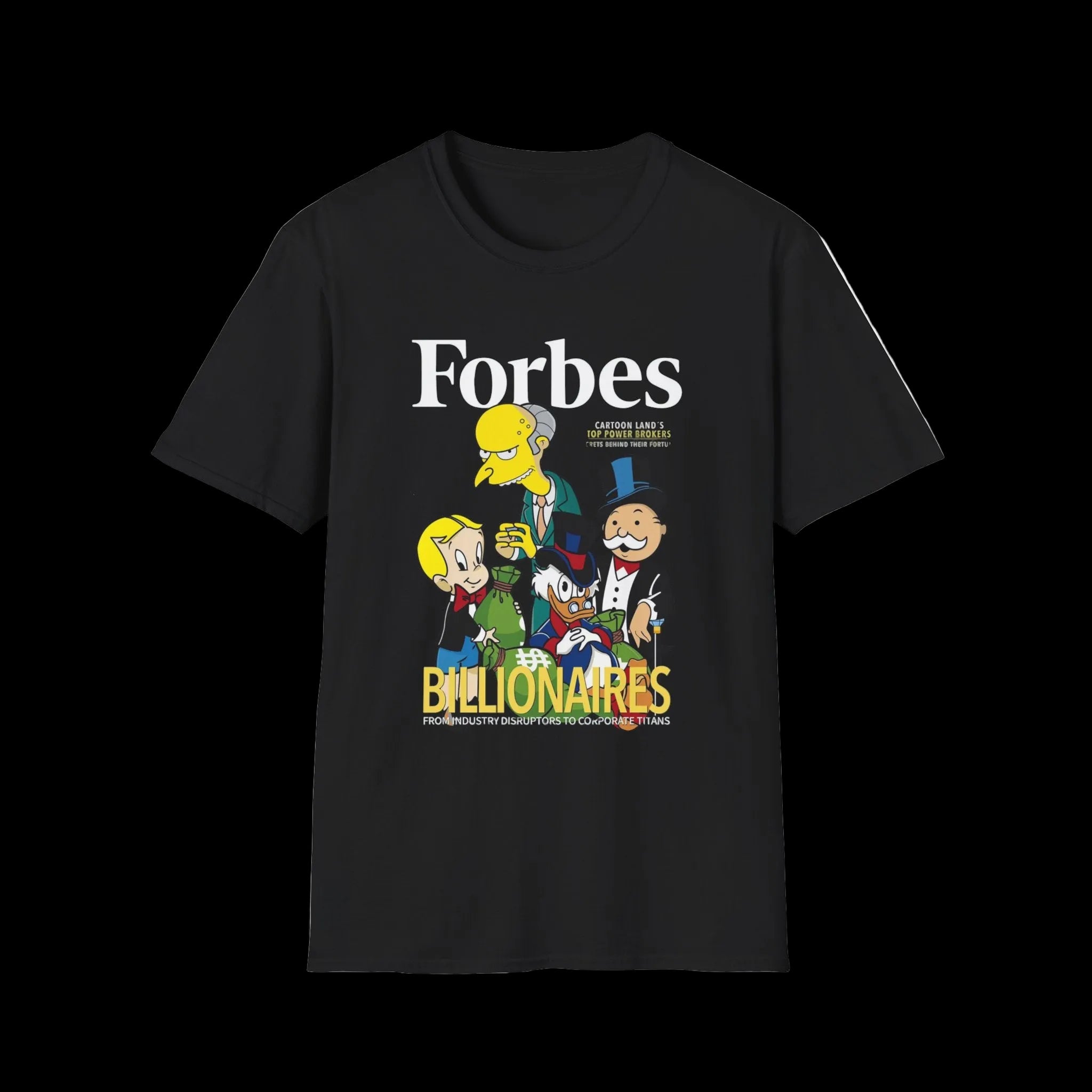 T-Shirt — 'Billionaires' Cartoon Parody Graphic Tee