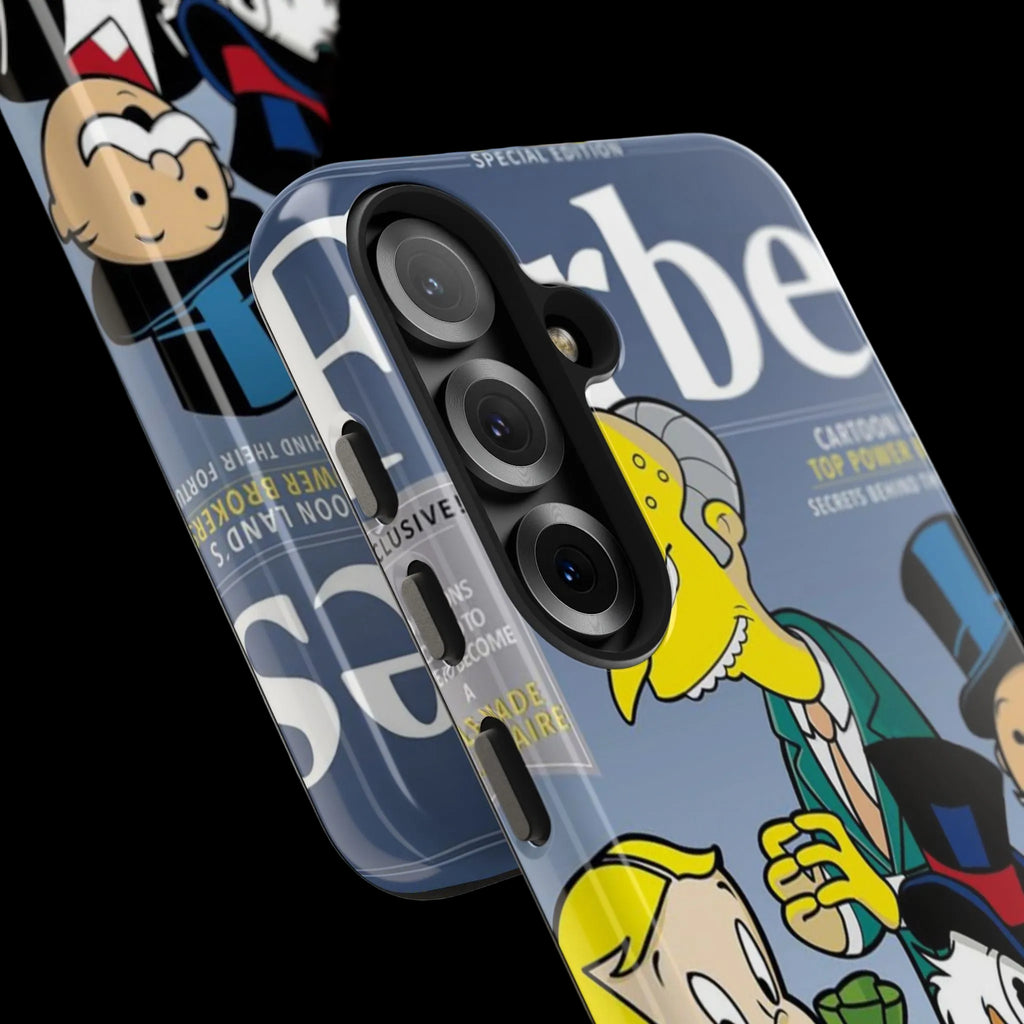 Tough Phone Case — Cartoon Millionaire Magazine Design
