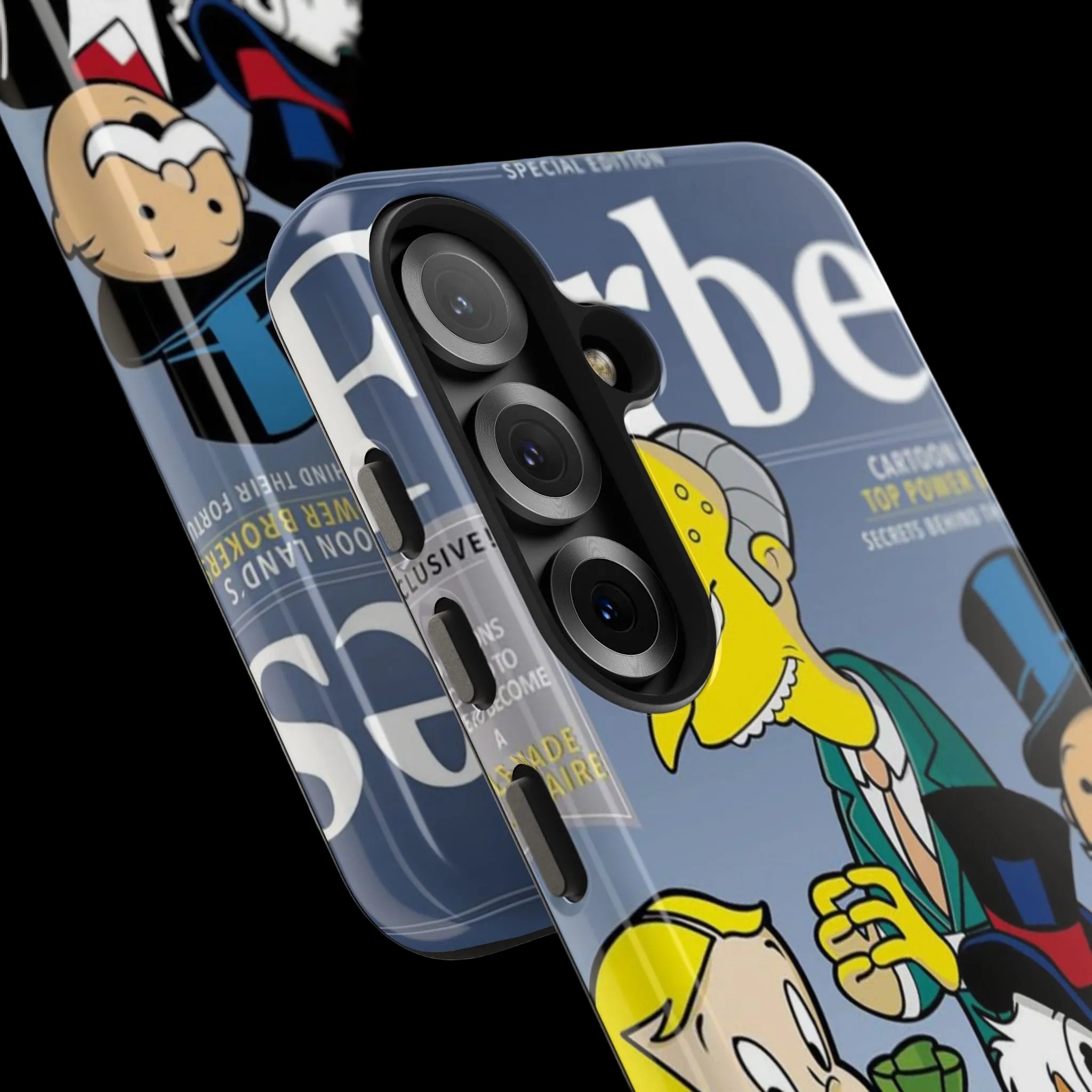 Tough Phone Case — Cartoon Millionaire Magazine Design