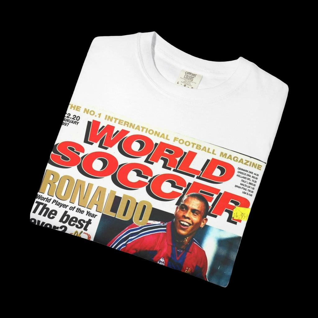 R9 World Soccer Magazine Cover T-Shirt