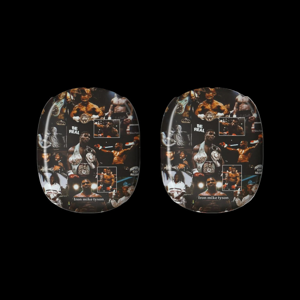 Boxing Collage AirPods Max Shell Case — Vintage Fighter Photo Design