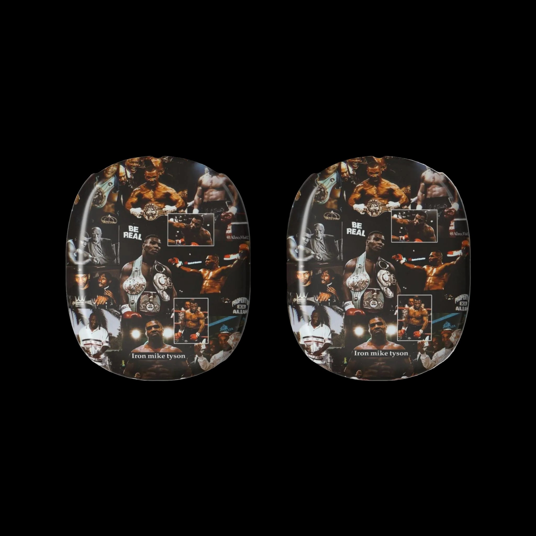 Boxing Collage AirPods Max Shell Case — Vintage Fighter Photo Design