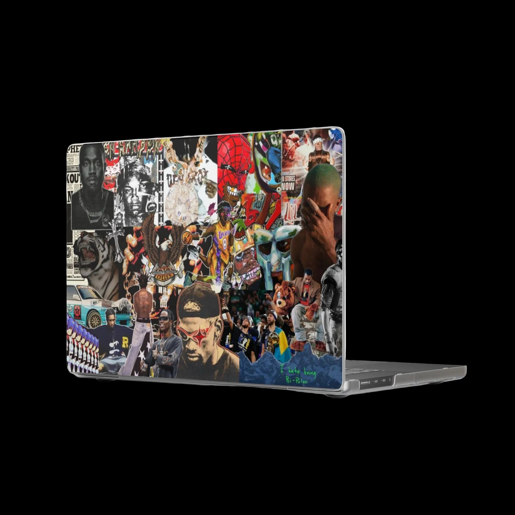 Collage Rap Icons Matte MacBook Case