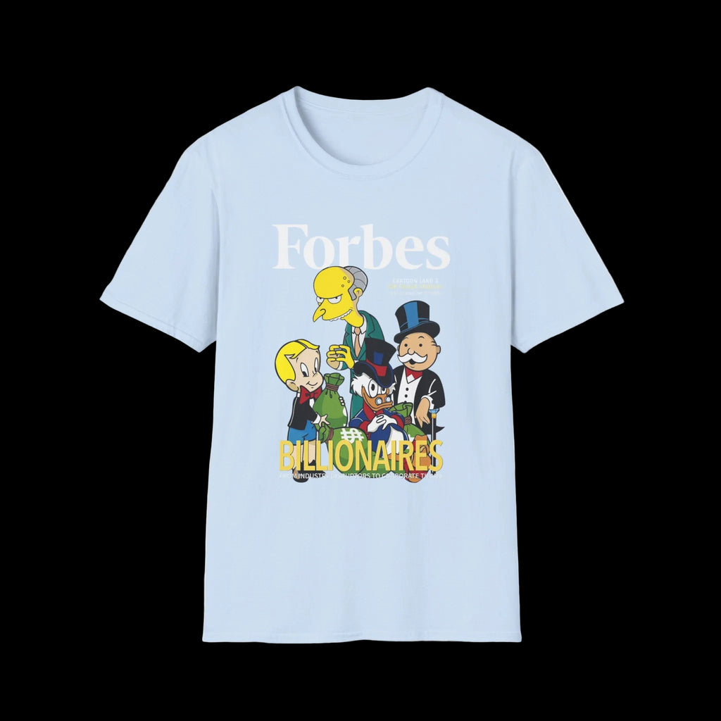 T-Shirt — 'Billionaires' Cartoon Parody Graphic Tee