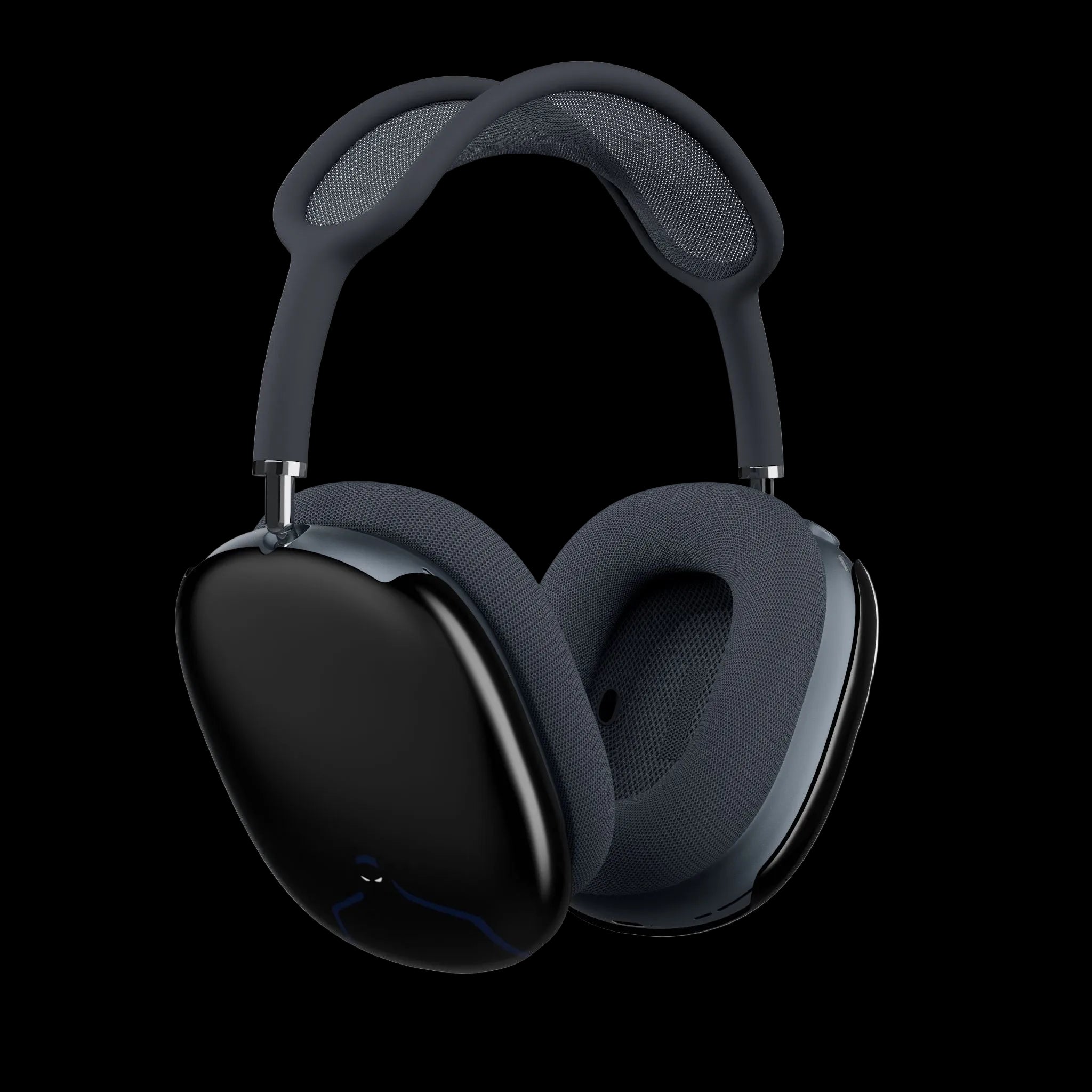Batman AirPods Max Shell Case — Glossy Black Protective Ear Cup Covers