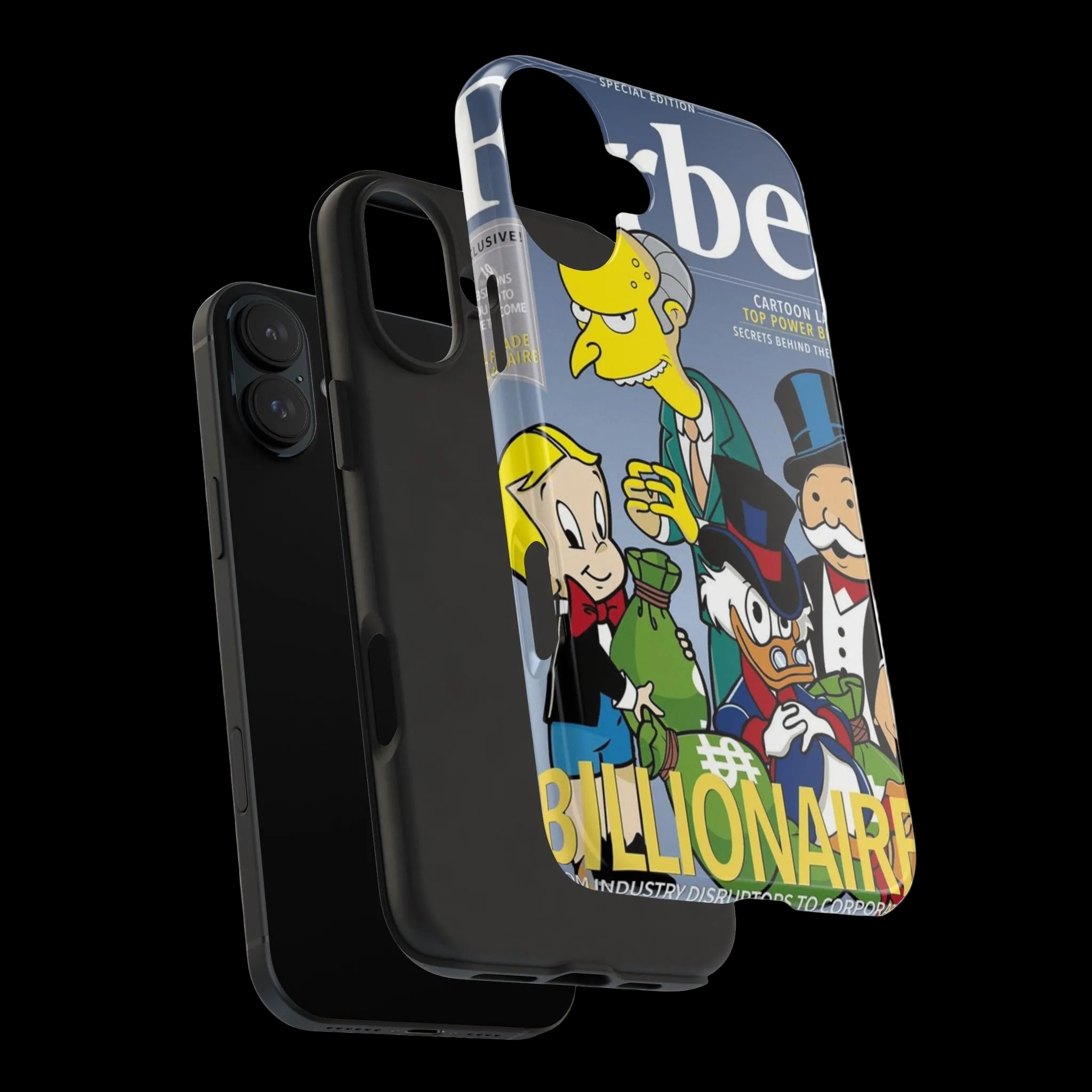 Tough Phone Case — Cartoon Millionaire Magazine Design