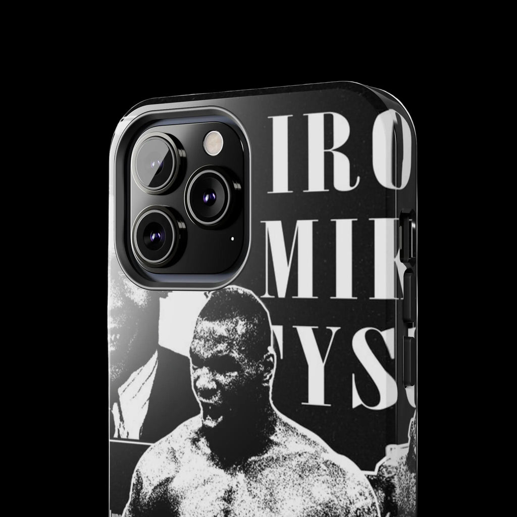 Boxing Champion Tough Phone Case — Black & White Retro Fighter Design