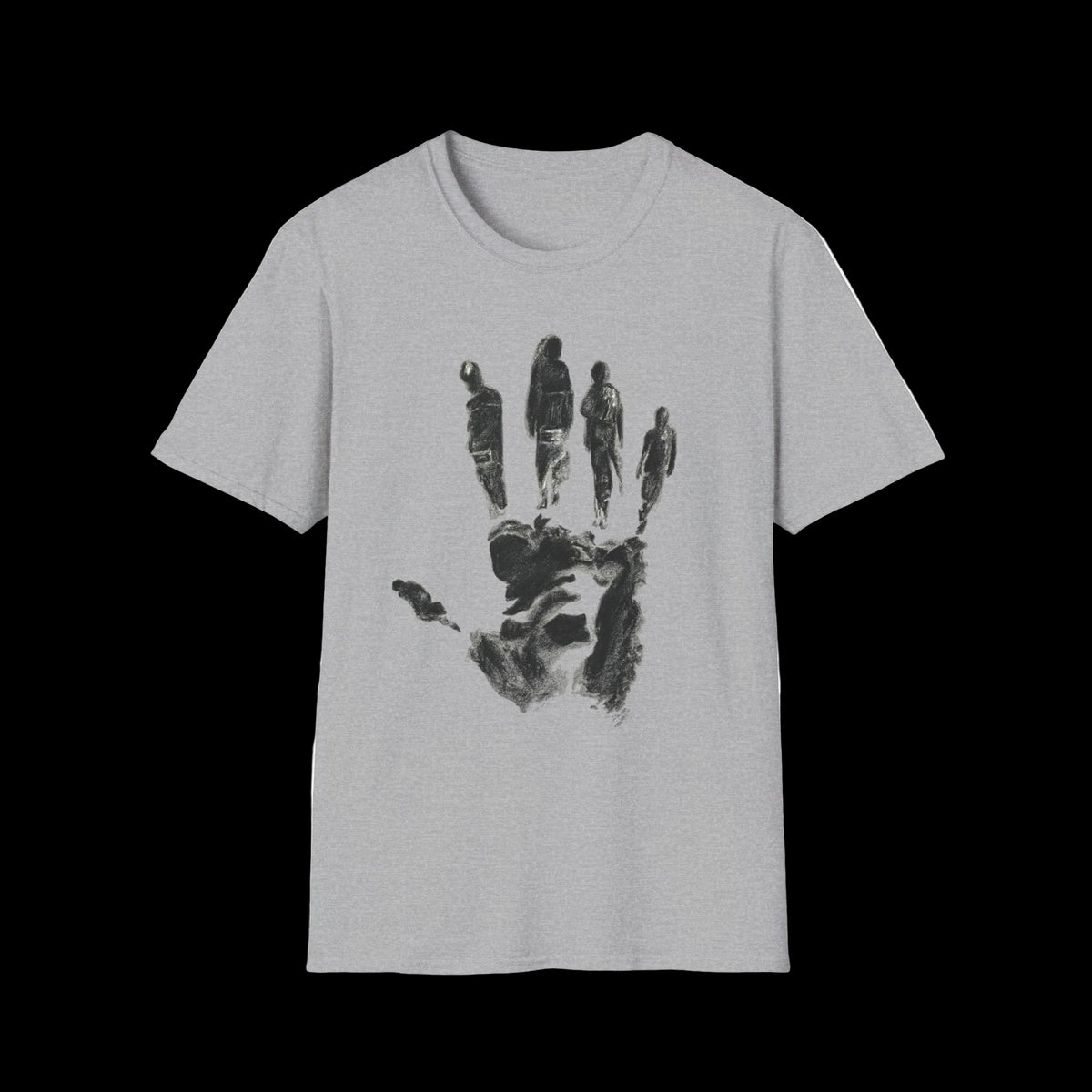 Abstract Handprint Silhouette T-Shirt