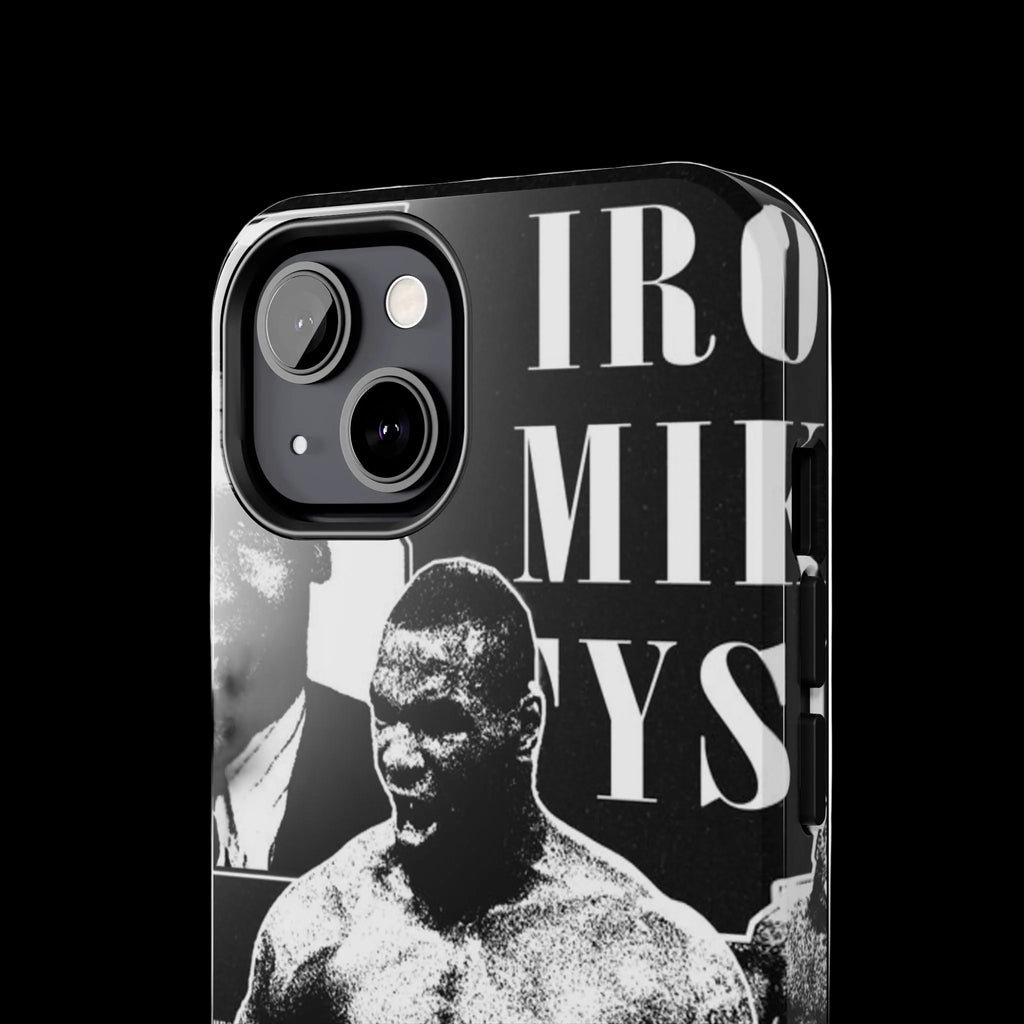 Boxing Champion Tough Phone Case — Black & White Retro Fighter Design