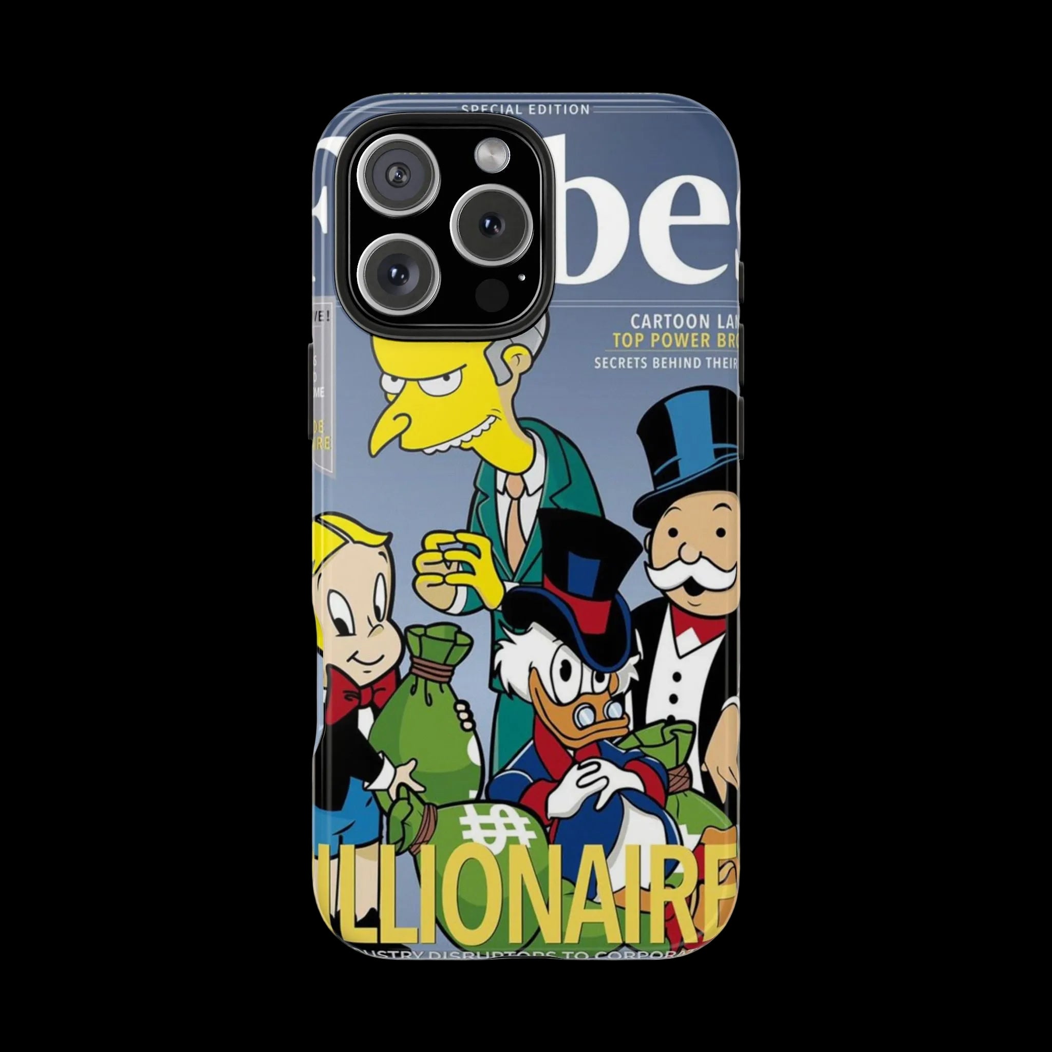 Tough Phone Case — Cartoon Millionaire Magazine Design