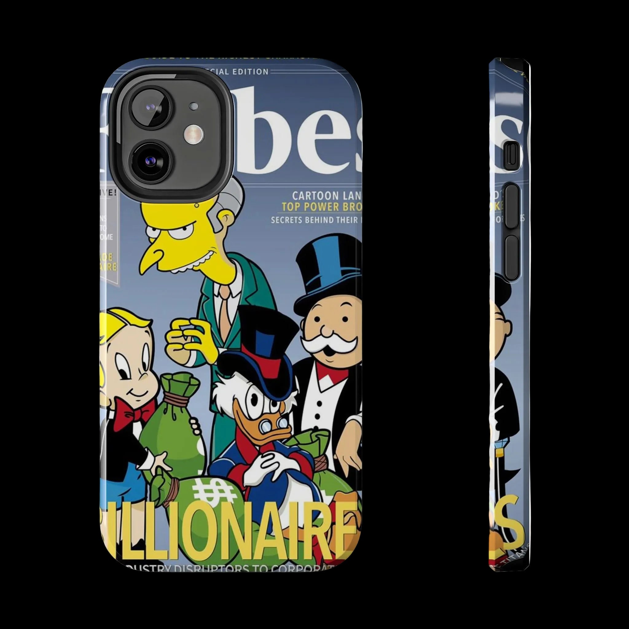 Tough Phone Case — Cartoon Millionaire Magazine Design