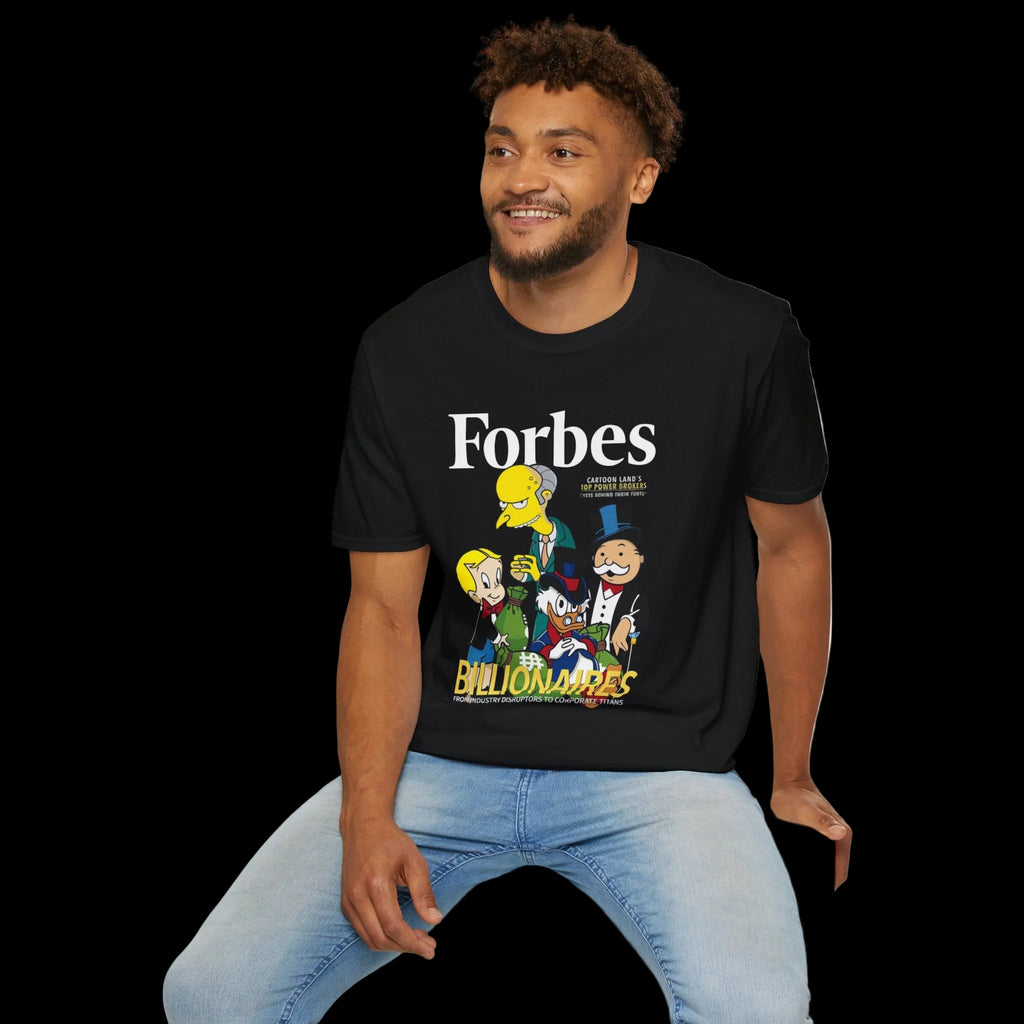T-Shirt — 'Billionaires' Cartoon Parody Graphic Tee