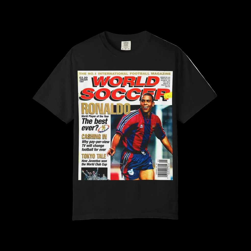 R9 World Soccer Magazine Cover T-Shirt