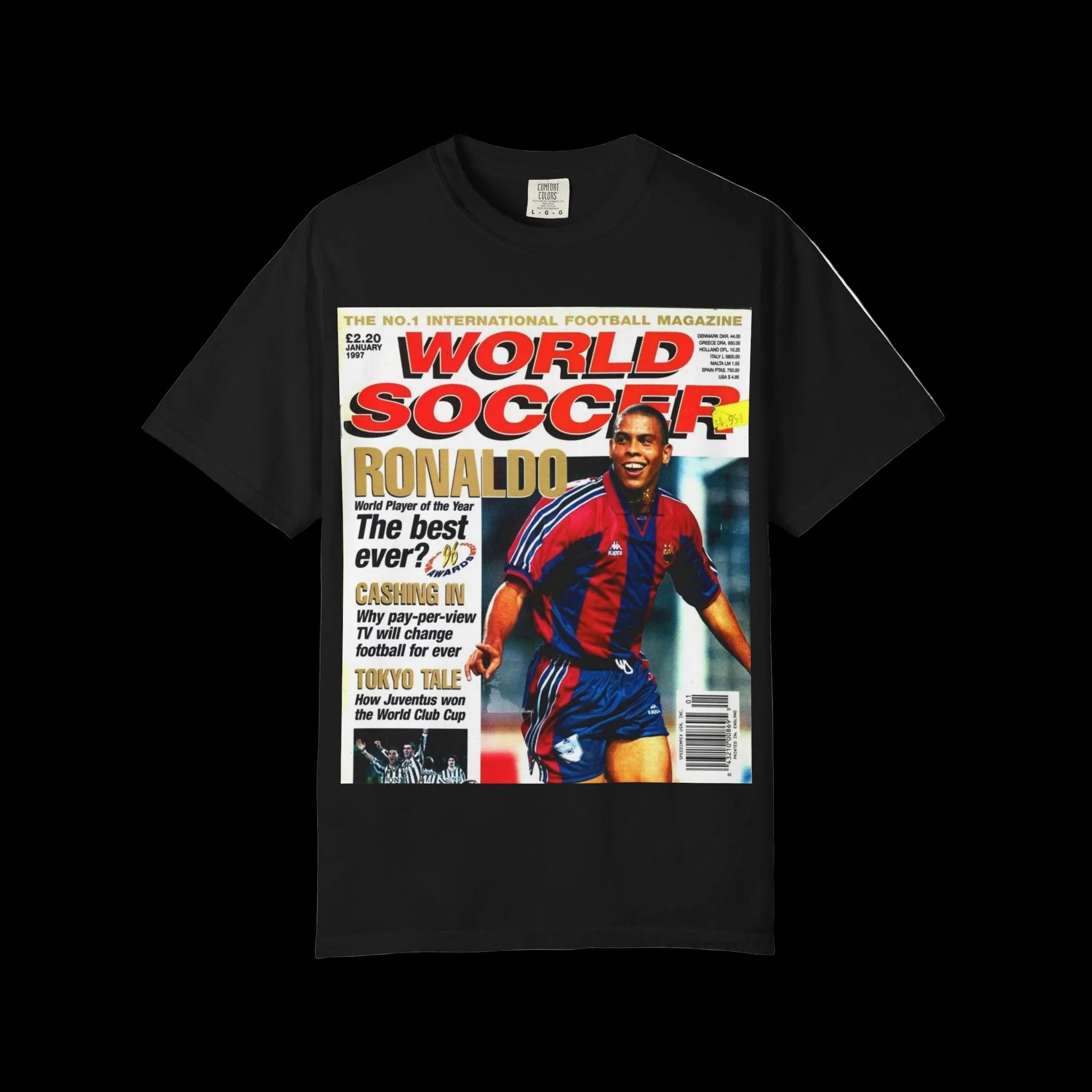 R9 World Soccer Magazine Cover T-Shirt