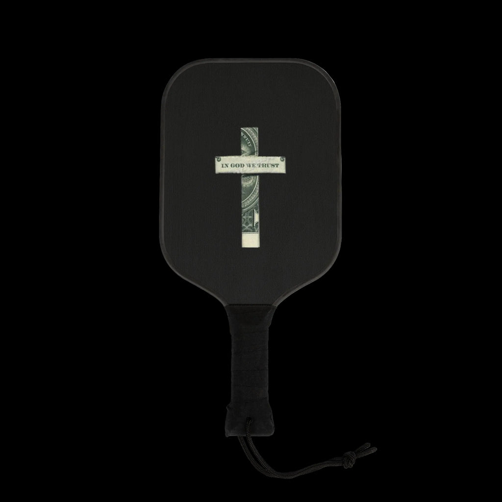 Pickleball Paddle Set — Black Cross Money Design Kit (2 Paddles + Balls)