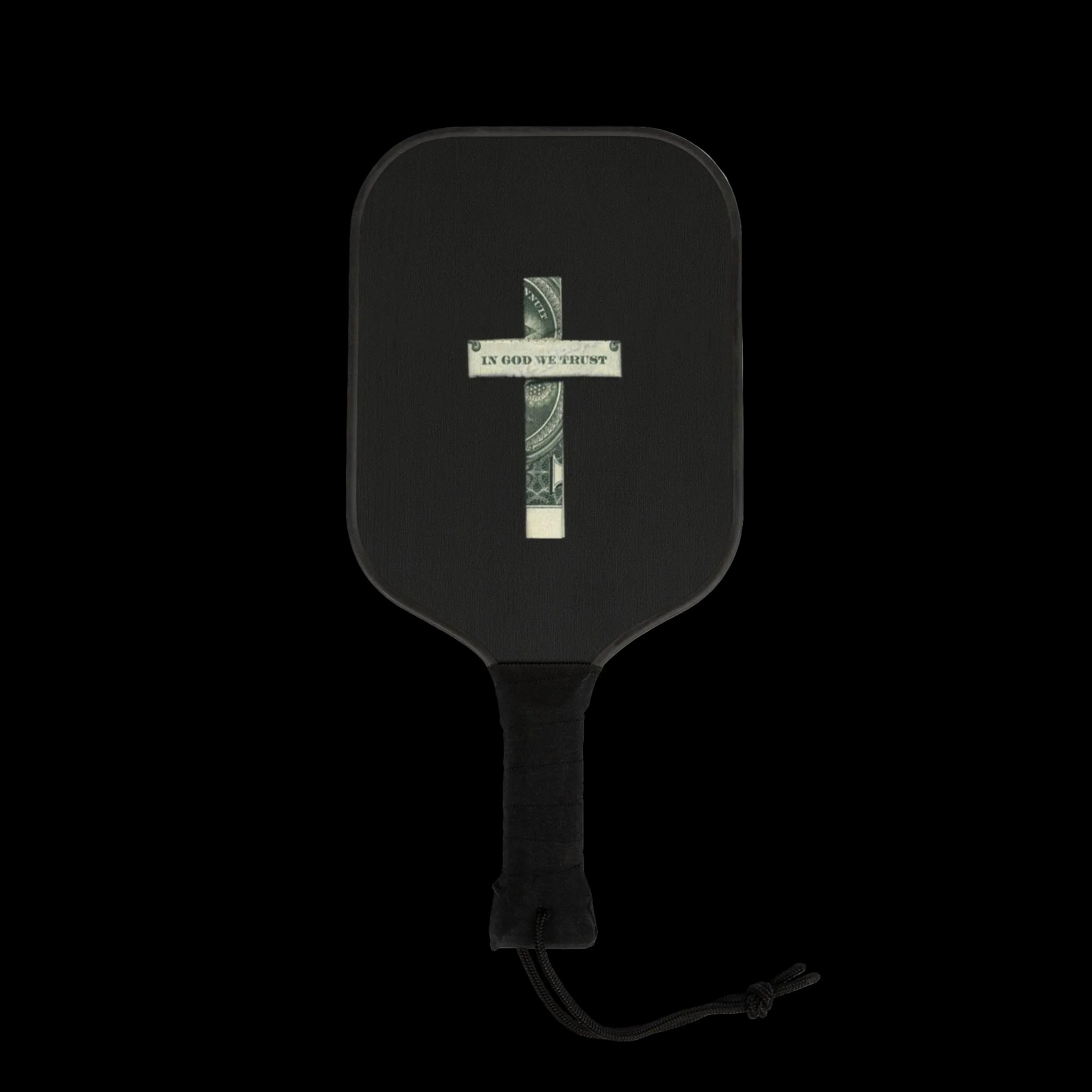 Pickleball Paddle Set — Black Cross Money Design Kit (2 Paddles + Balls)