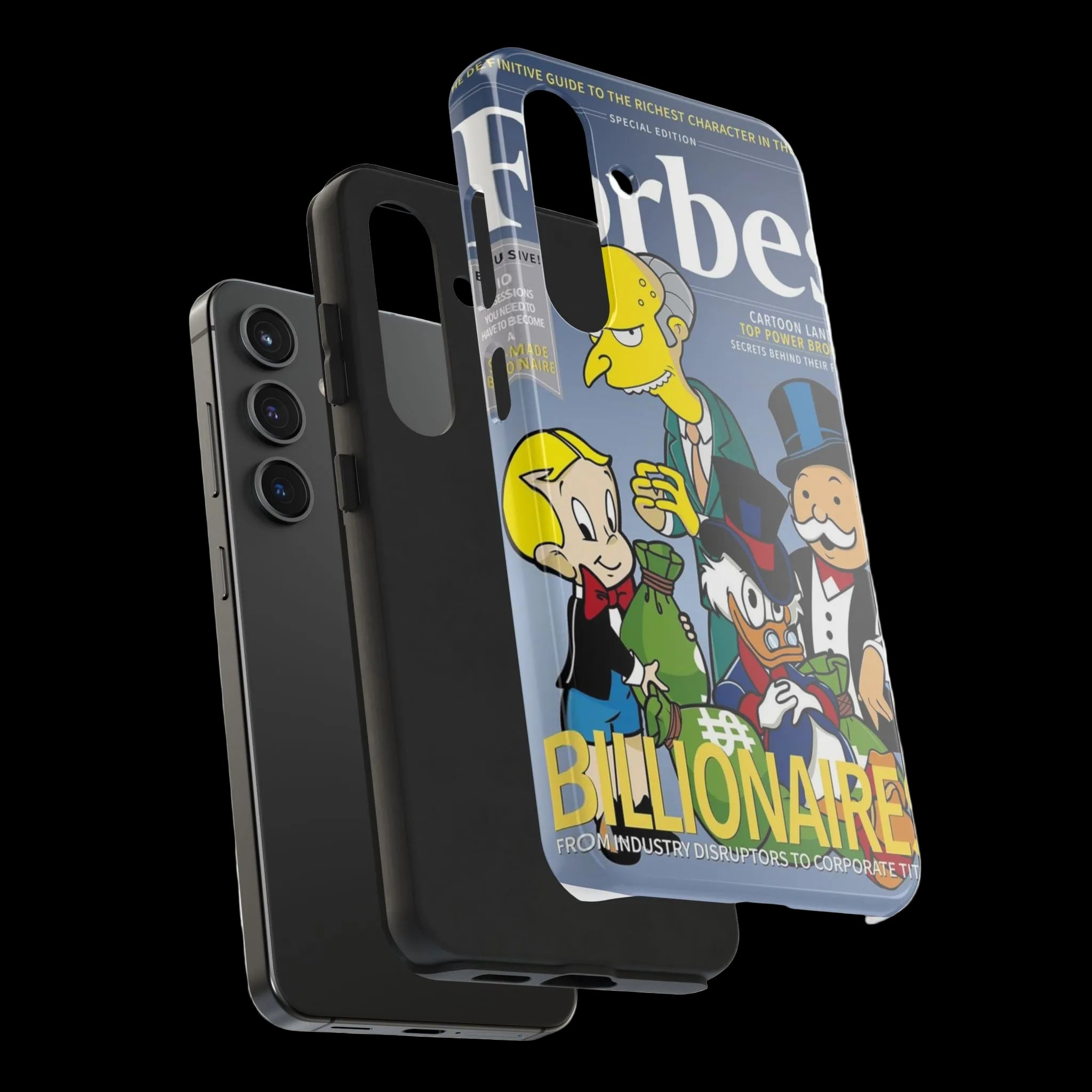 Tough Phone Case — Cartoon Millionaire Magazine Design