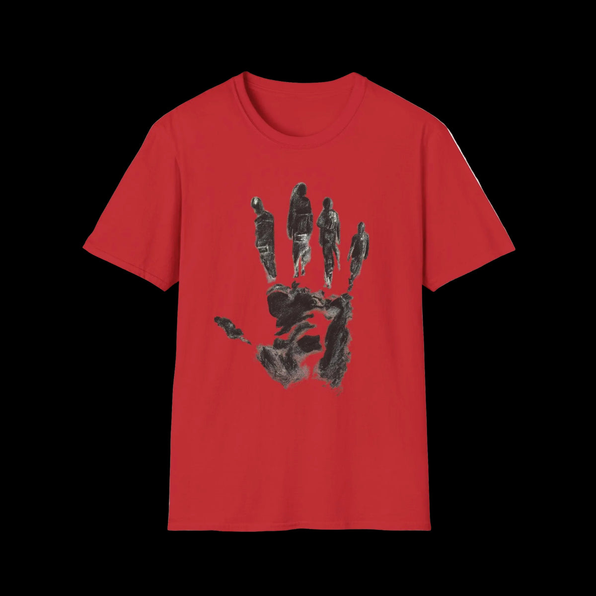 Abstract Handprint Silhouette T-Shirt