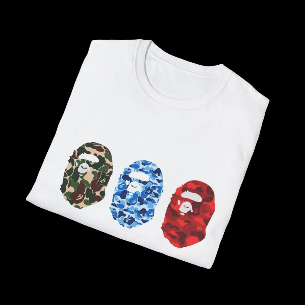 BAPE Triple Camo Ape Graphic Tee