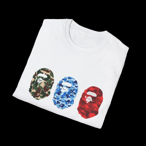 BAPE Triple Camo Ape Graphic Tee