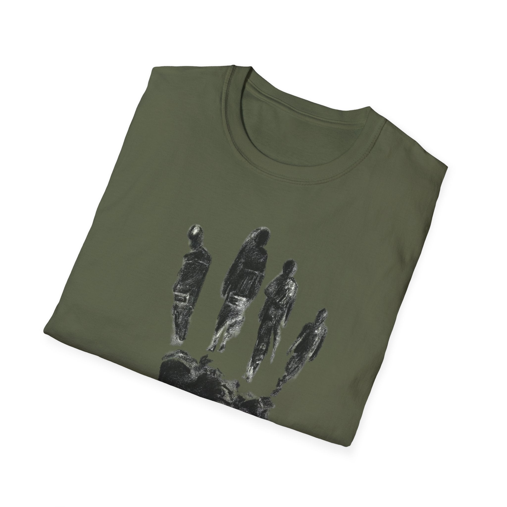 Abstract Handprint Silhouette T-Shirt