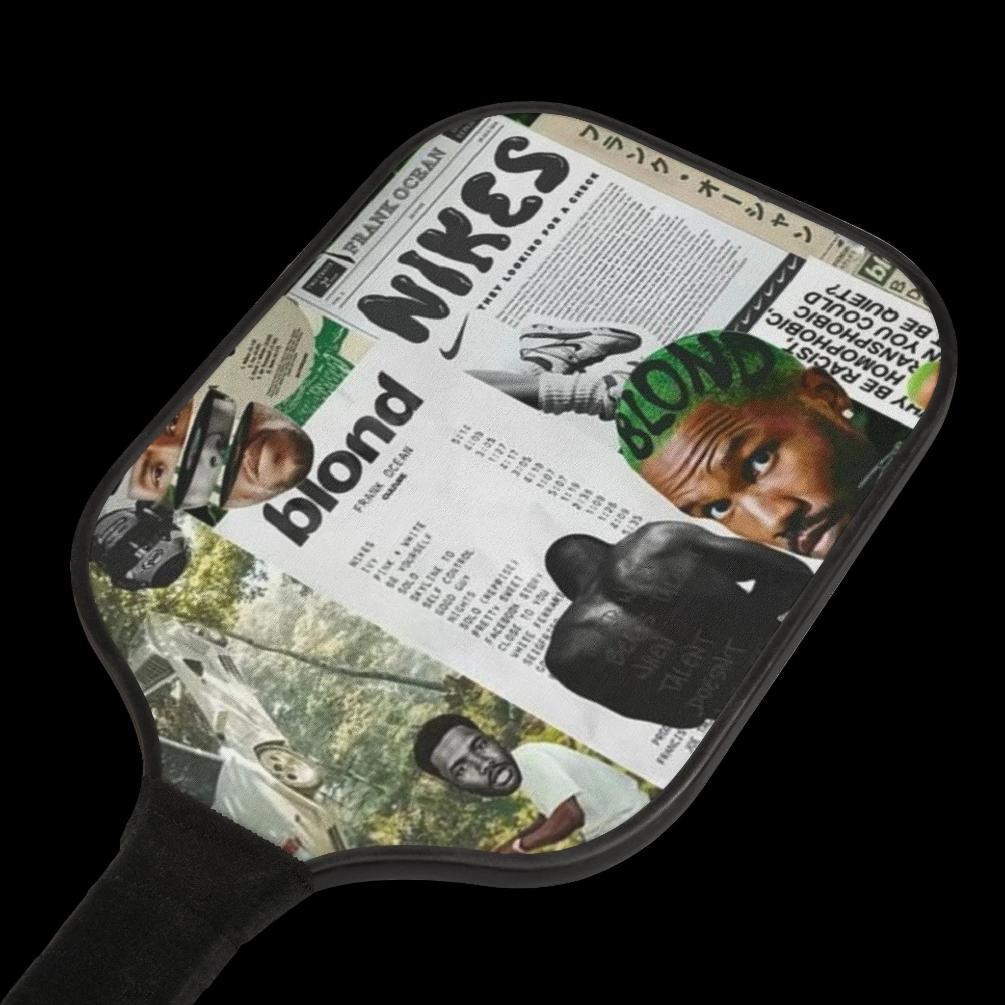 Frank Ocean's Blond Collage Design Pickleball Kit with Textured Grip