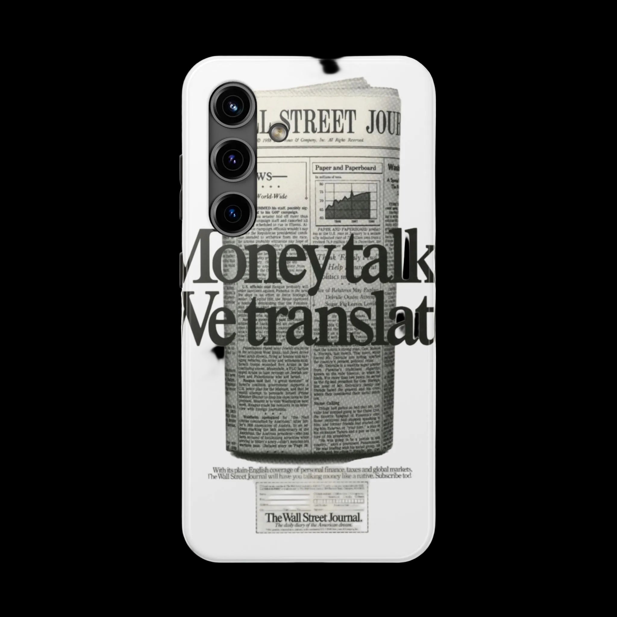 WSJ 'Money Talks, We Translate' Phone Case