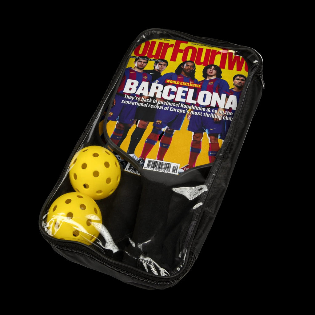 Pickleball Paddle Set — Barcelona Magazine Cover Design