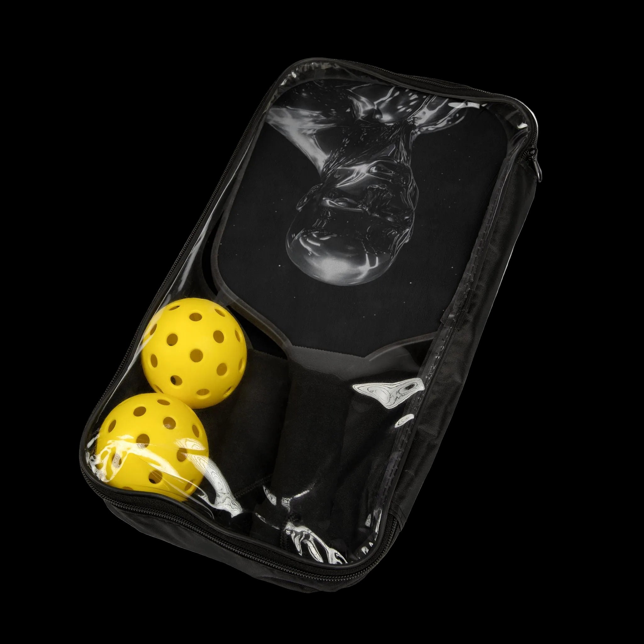 Silver Surfer Graphic Pickleball Kit (2 Paddles + 2 Balls)