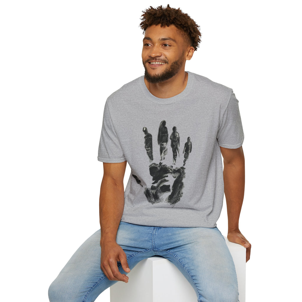Abstract Handprint Silhouette T-Shirt