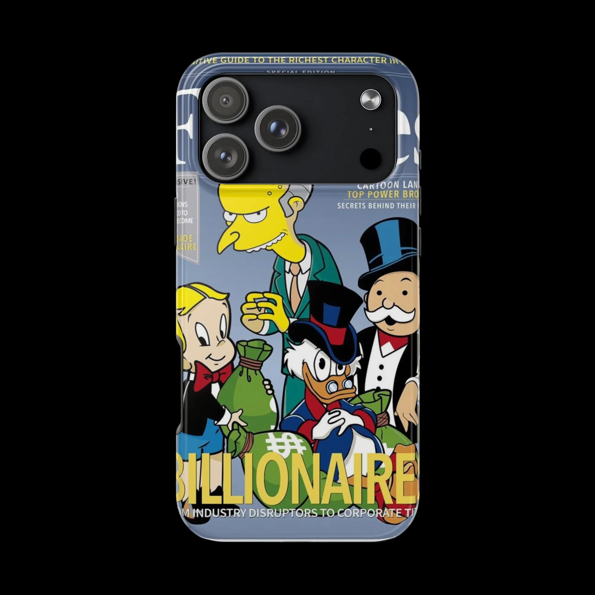 Tough Phone Case — Cartoon Millionaire Magazine Design