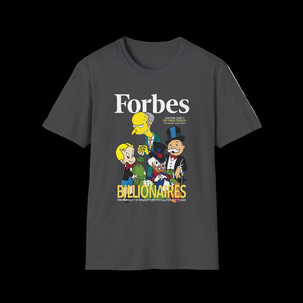 T-Shirt — 'Billionaires' Cartoon Parody Graphic Tee