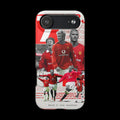 David Beckham Manchester United Phone Case — Vintage Football Collage Tough Case