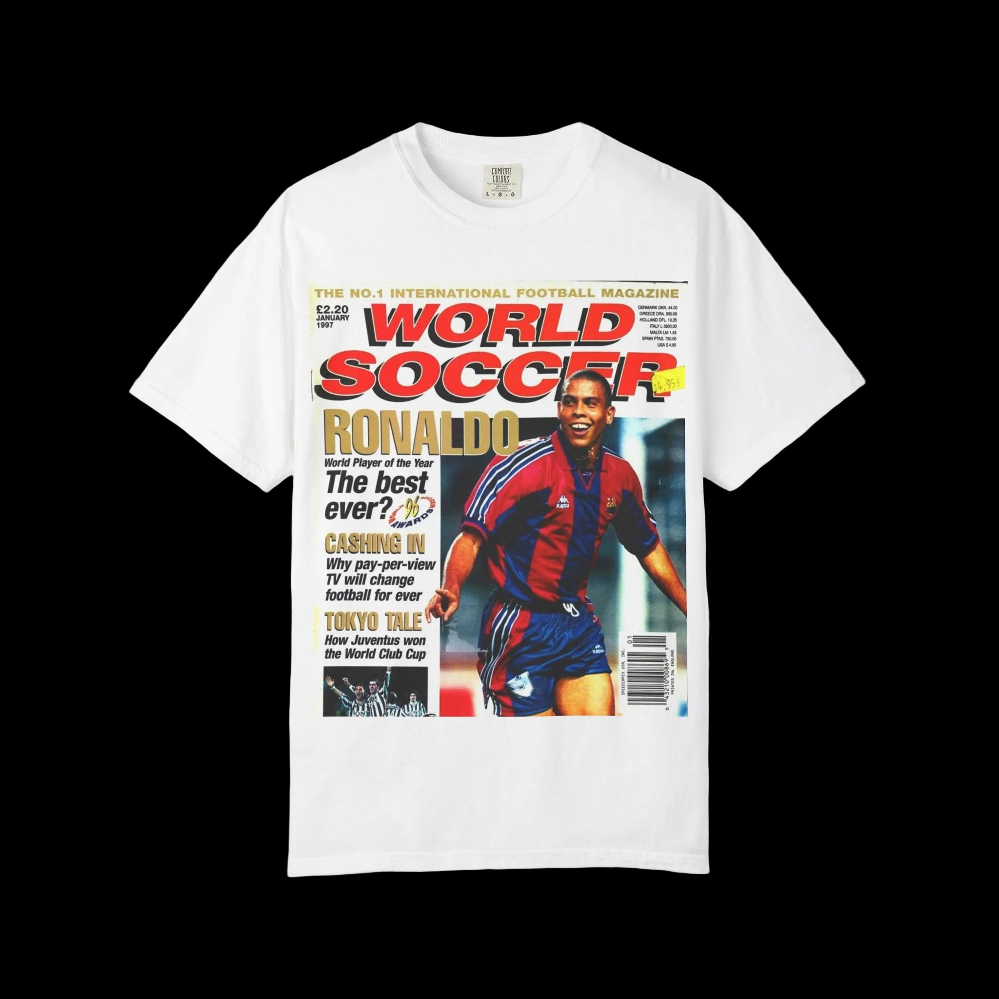 R9 World Soccer Magazine Cover T-Shirt