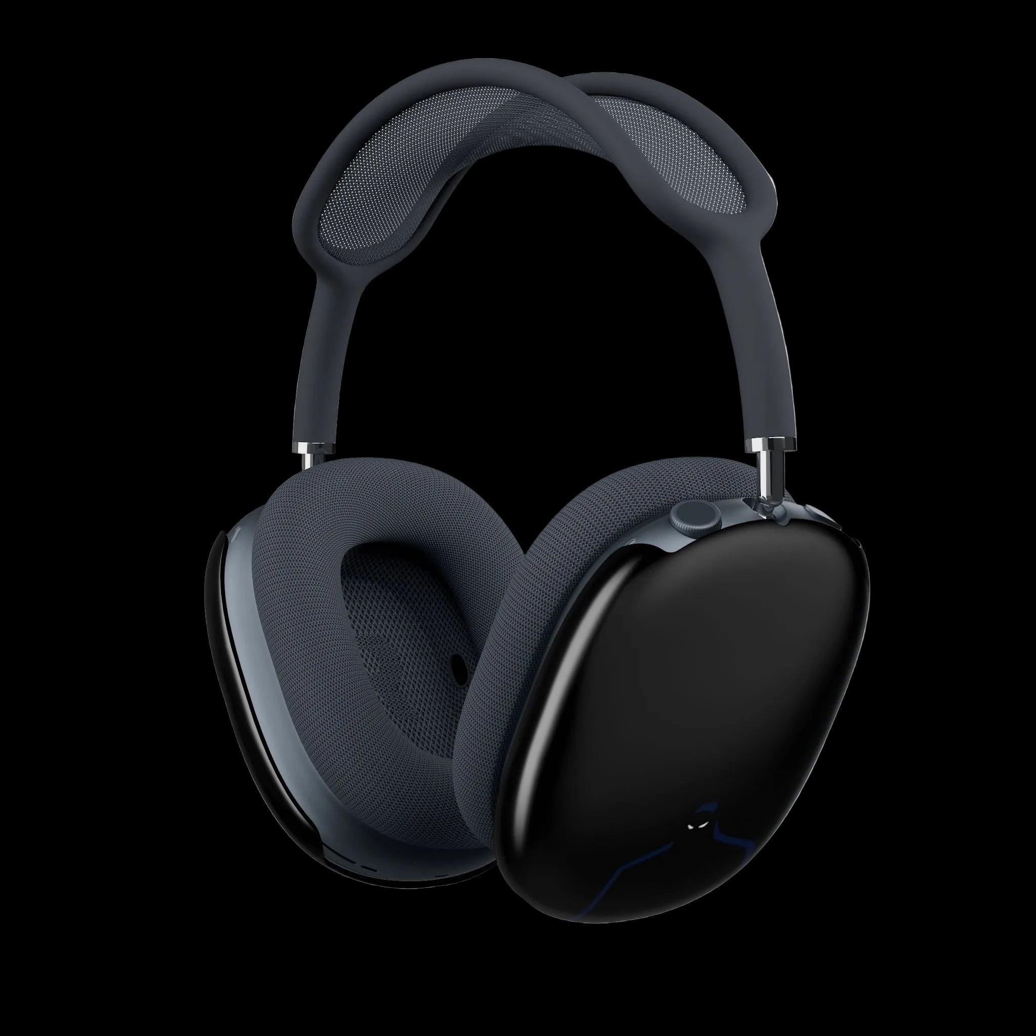 Batman AirPods Max Shell Case — Glossy Black Protective Ear Cup Covers
