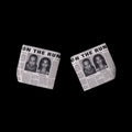 AirPods Max Case — "On The Run" Vintage Newspaper Design