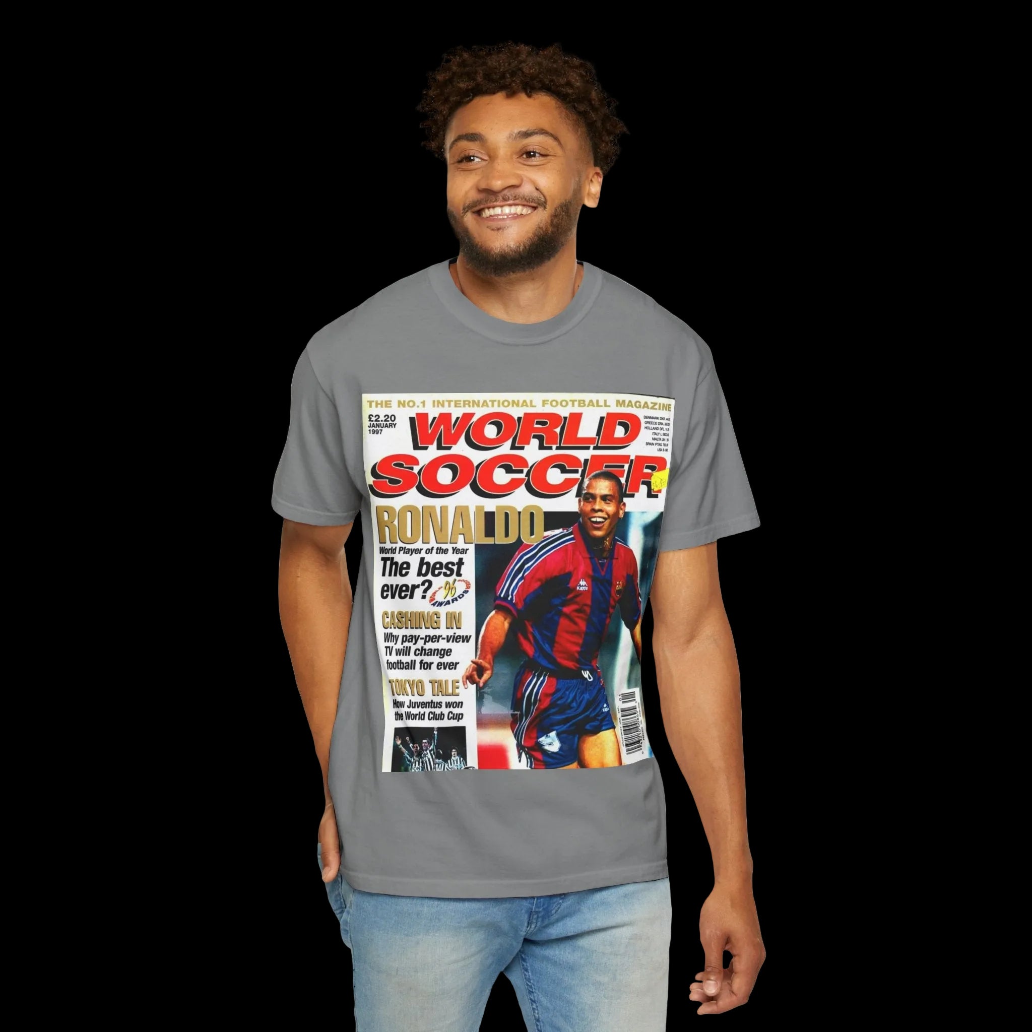 R9 World Soccer Magazine Cover T-Shirt