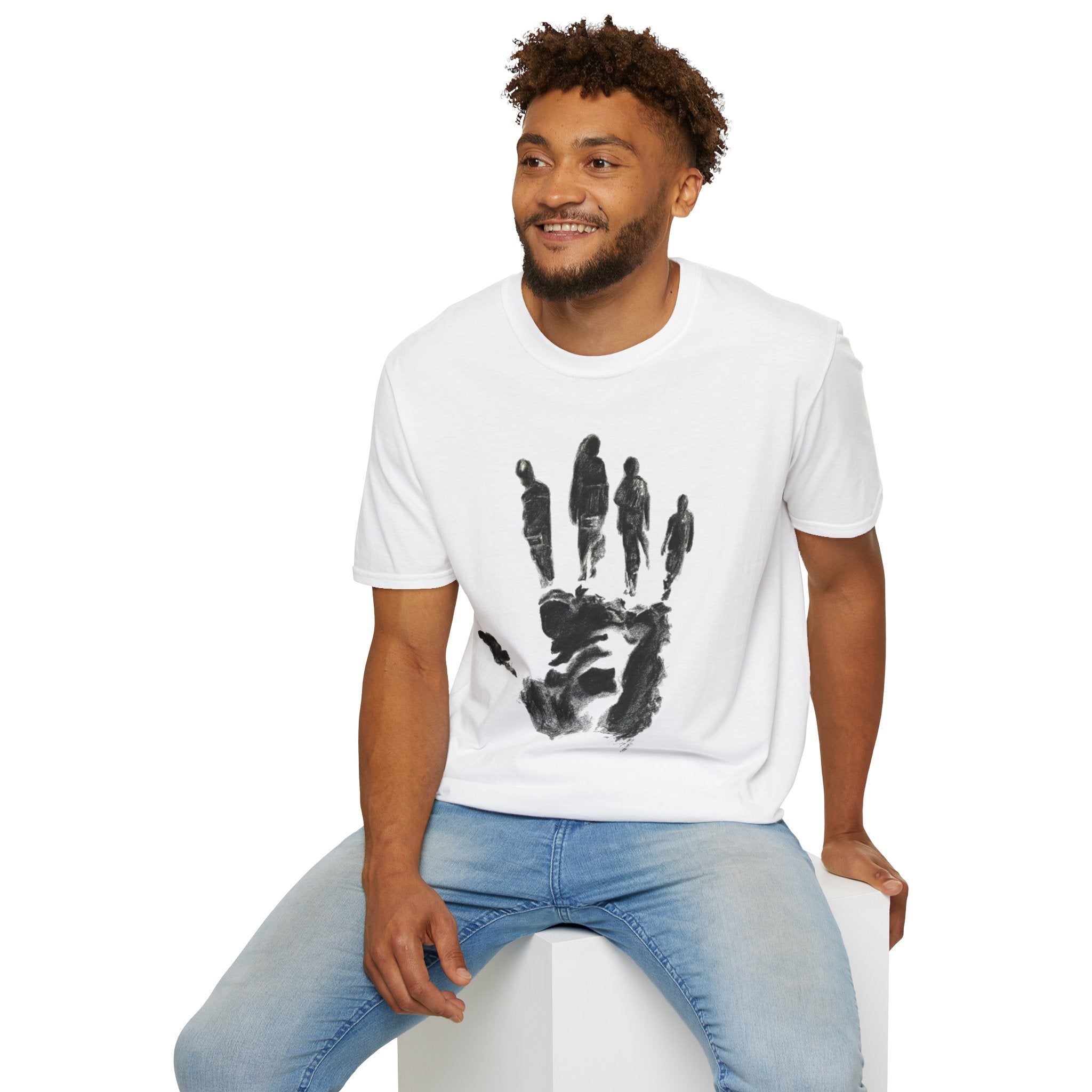 Abstract Handprint Silhouette T-Shirt